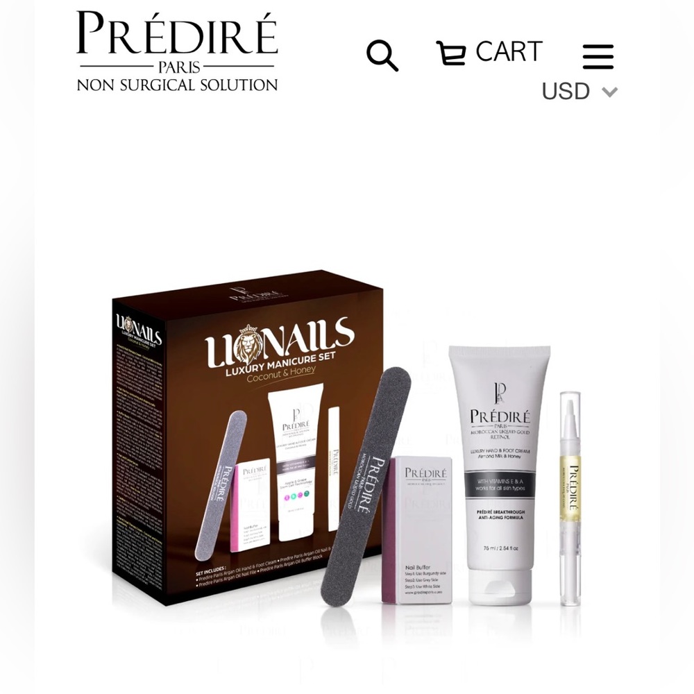 Luxury Manicure Kit Coconut And Honey Hydrates And Brightens Set
